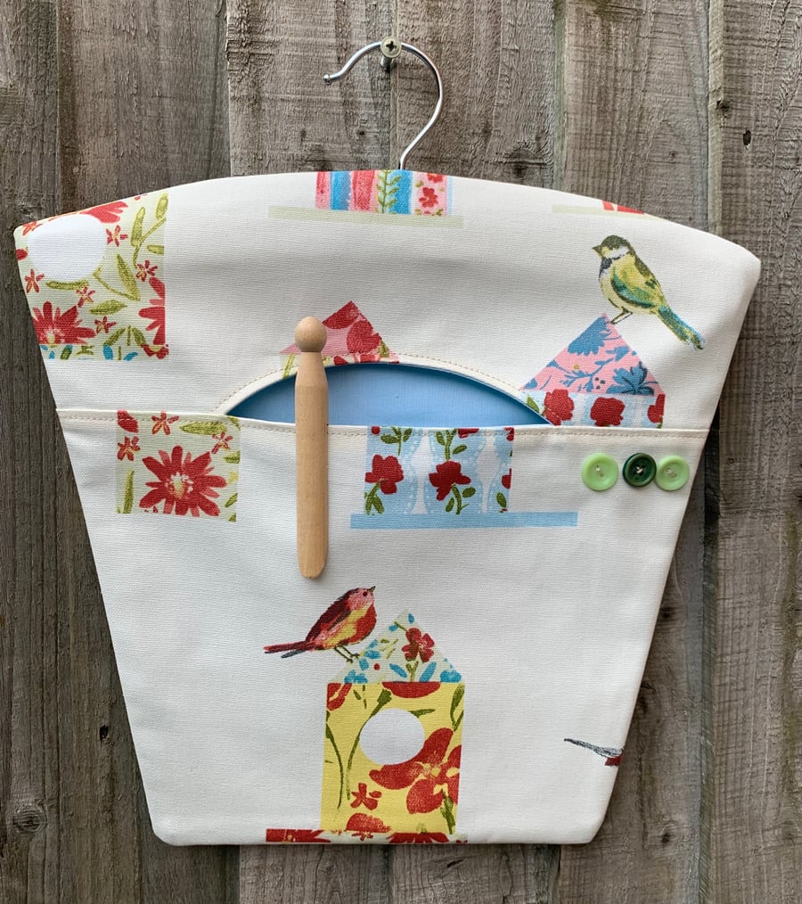 Bird House peg bag