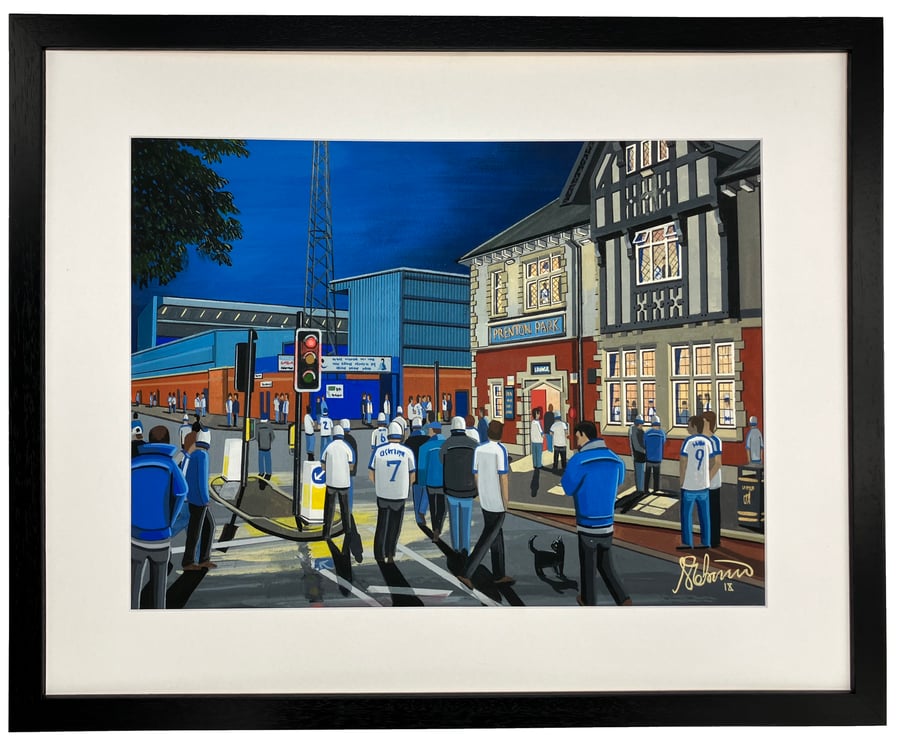 Tranmere Rovers. Framed Football Art Print. 20" x 16" Frame Size