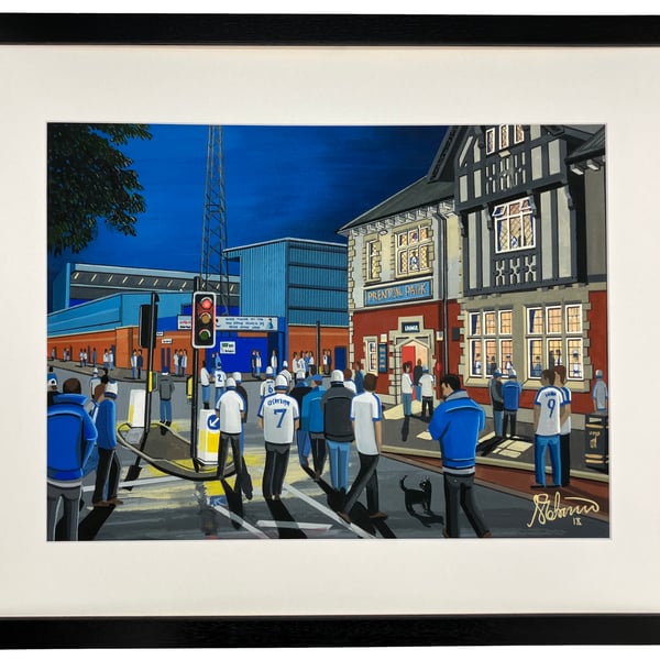 Tranmere Rovers. Framed Football Art Print. 20" x 16" Frame Size
