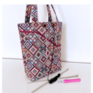 Knitting project bag colourful