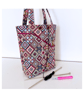 Knitting project bag colourful