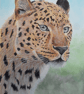 'Always on Watch' Leopard Acrylic Painting