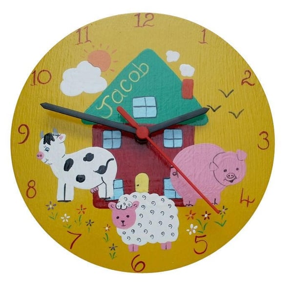 Personalised Children's Clocks for Boys
