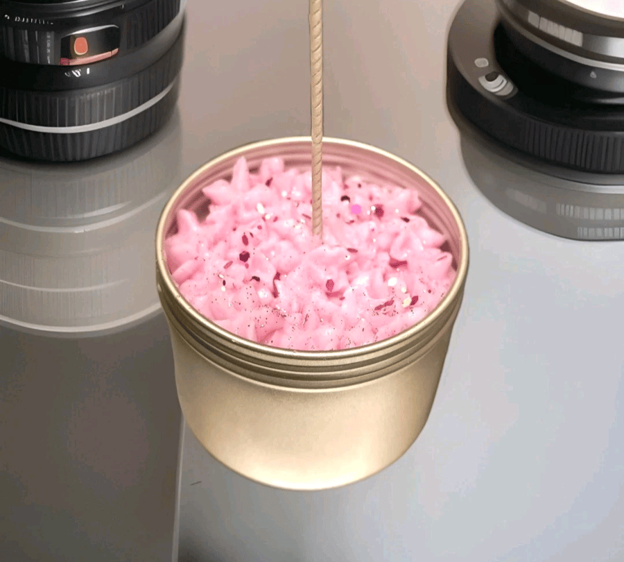 Customised handmade valentine day whipped candle gifts for her 