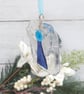 Fused Glass Angel Christmas Card: Handmade Angel Tree Decoration - Image 3