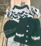 Baby's first Halloween, Bats , alternative baby cardigan, hat ,romper 0 3 months - Image 2