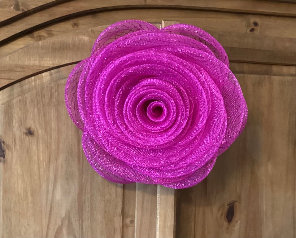 Pink rose door wreath