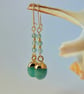 Teal Mountain Jade & Apatite Earrings, Birthday, Anniversary, Gifts For Her - Image 4