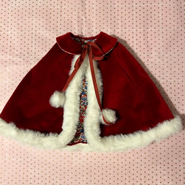 Christmas Velvet cape
