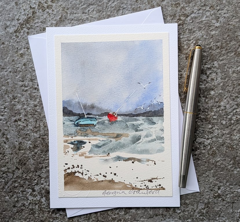Rising Tide. Blank Card. Original Painting. 260167
