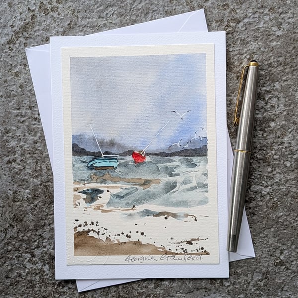 Rising Tide. Blank Card. Original Painting. 260167