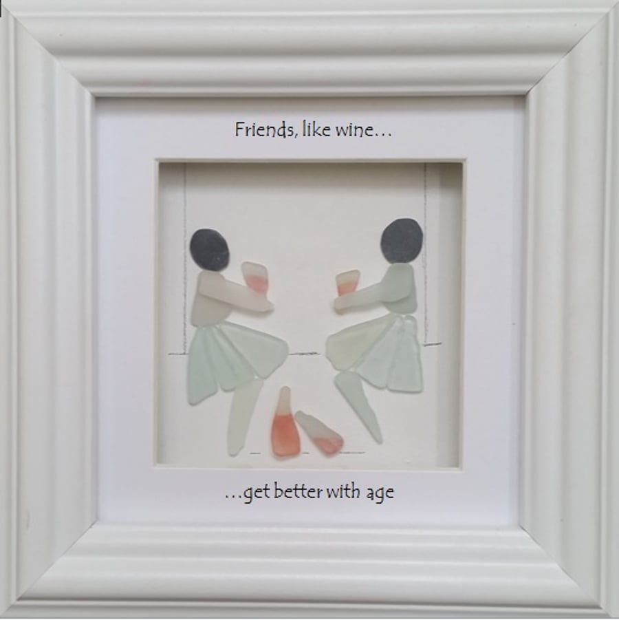 Sea Glass Art, Pebble Art, Friends Quotes, Gifts for Friends