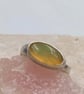 Opal Silver Ring, Handmade Rustic Design - Image 6