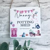 Nanny's potting shed metal shed sign, Garden shed sign, Potting shed sign, Gift 