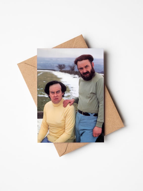 Vic Reeves and Bob Mortimer Mulligan and O'Hare A6 greetings card with envelope