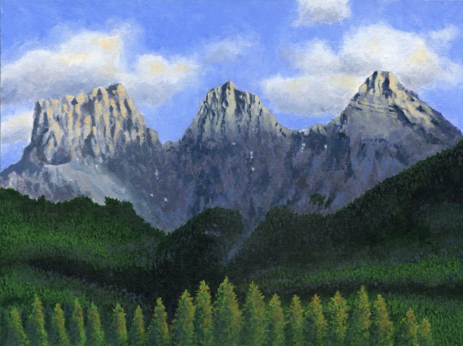 The Three Sisters in Canmore
