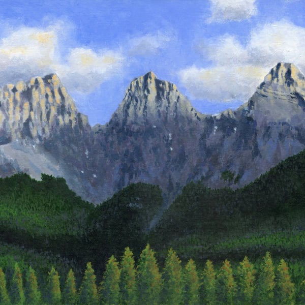 The Three Sisters in Canmore