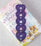 Bookmark, hearts bookmark, embroidered lace, purple - Image 7