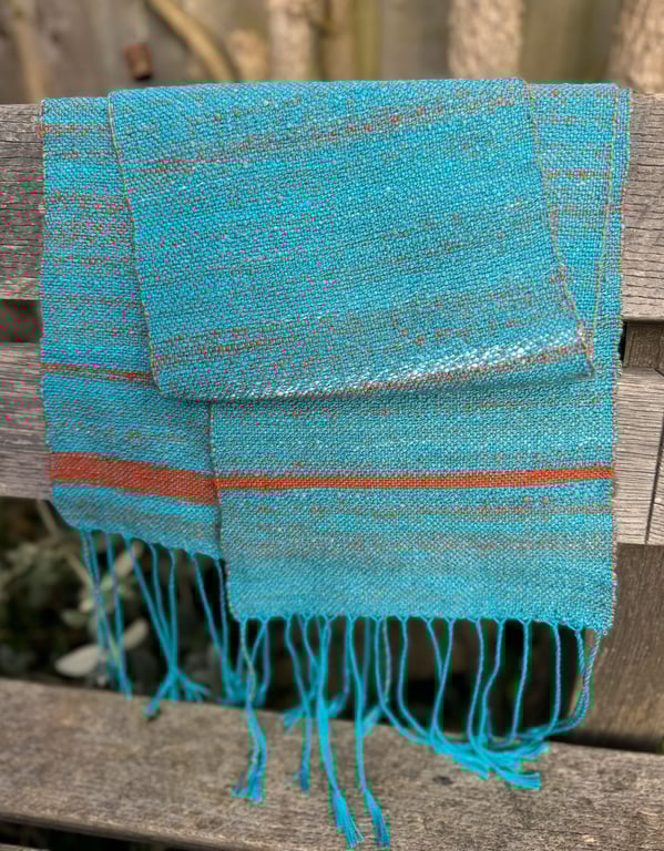 Blue atoll scarf