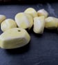 10 Small Yellow Glazed Nugget Pebble Clay Beads - Image 2
