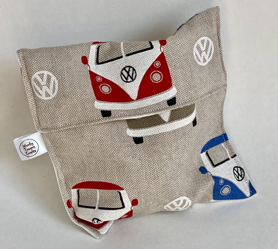 Snack bag in camper van print. Reusable and eco-friendly