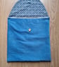 Blue Triangle Patchwork Cushion Cover - Image 4