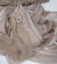 Walnut Natural Dye Brown Scrappy Cotton Silk Ribbon Pack - Image 1