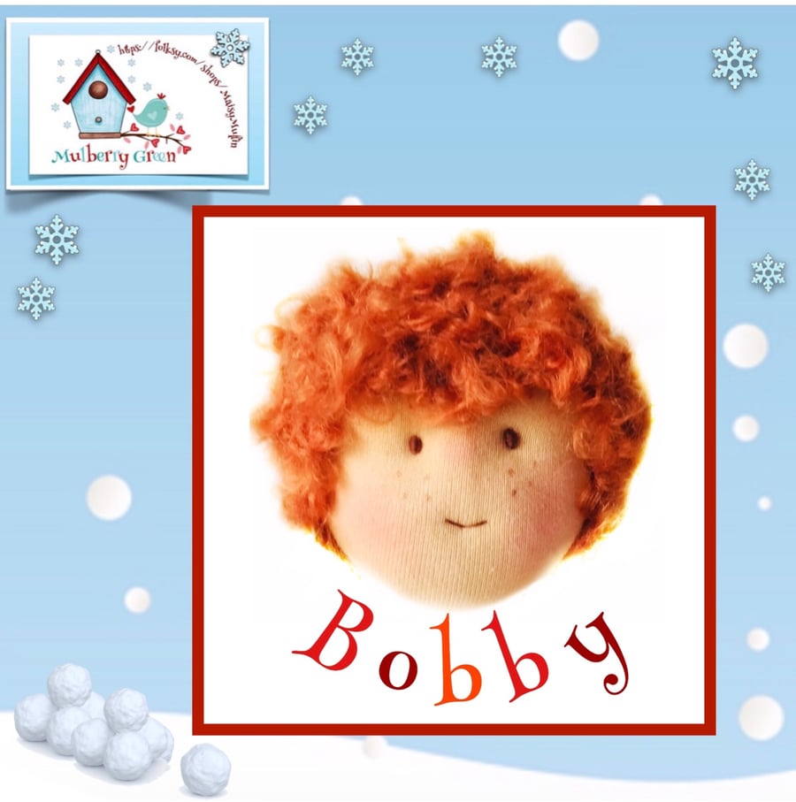 Bobby Baxter - a handcrafted Mulberry Green doll 