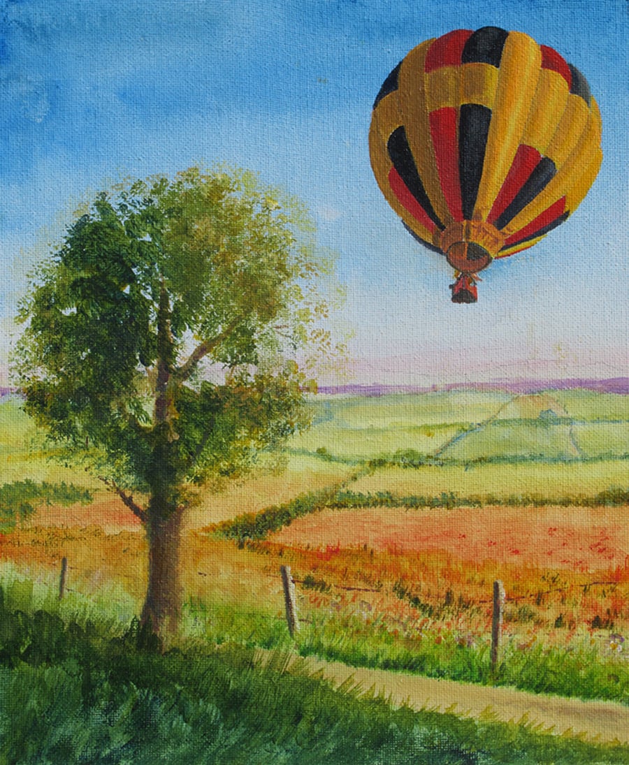 Bristol International Balloon Fiesta, N.Somerset, Giclee print of original art
