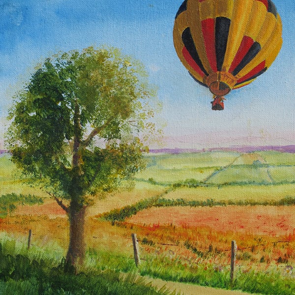 Bristol International Balloon Fiesta, N.Somerset, Giclee print of original art