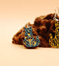 Mismatched Geometric Cat Earrings - Handmade Wooden Statement Jewellery Gift - Image 4