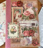 Hand Decorated A5 Bookish Journal 'An Absolute Rose' Vintage Literary Notebook