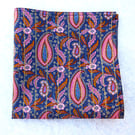 Liberty print Gents handkerchief, pocket square, Shabani Paisley
