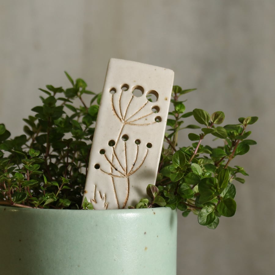 Plant Marker Herb Stripper Stoneware