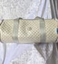 Silver glitter quilted style barrel bag - Image 2