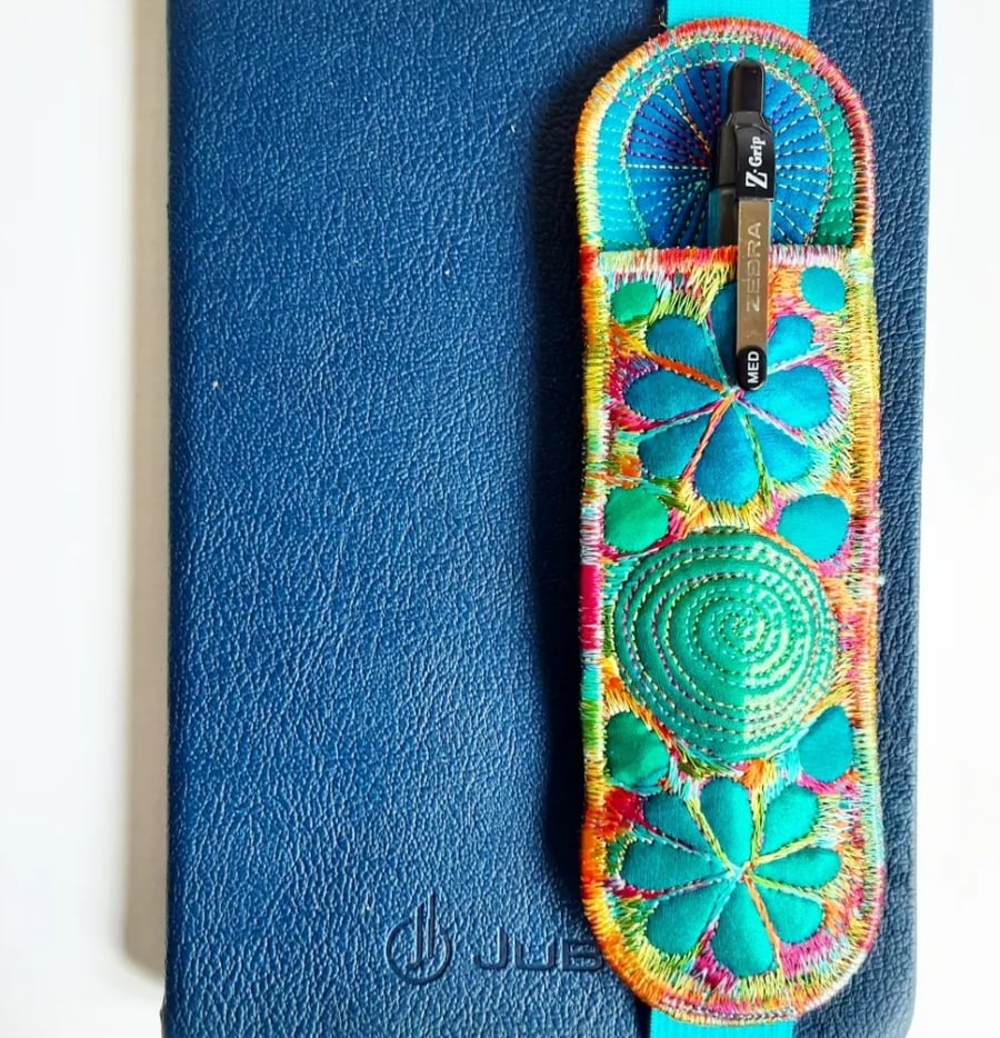 Image of Elasticated Page Holder Bookmark with Pen 