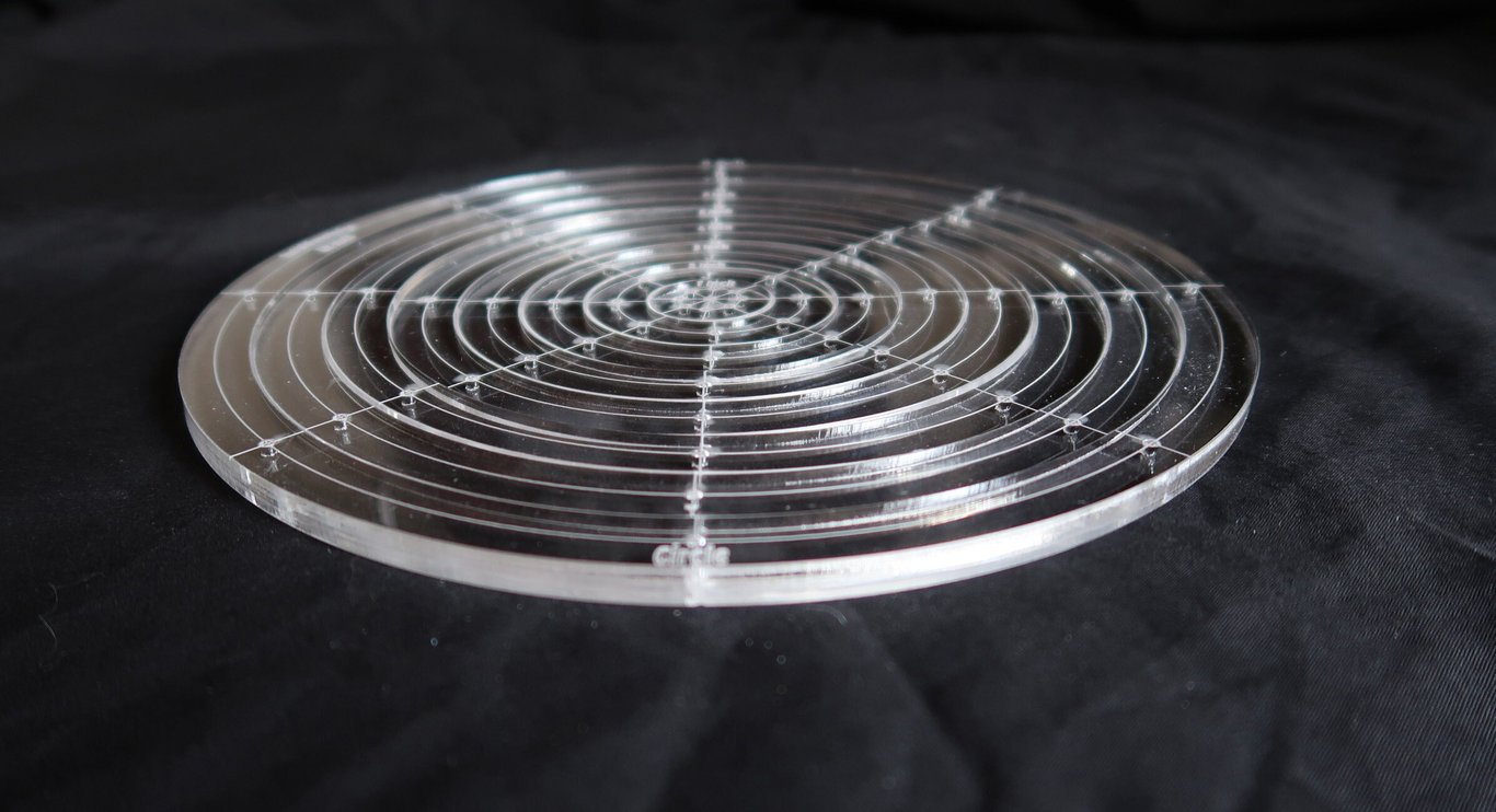 6mm thick, circular quilting template set, 8 inch, 200mm, stencil, paper piecing