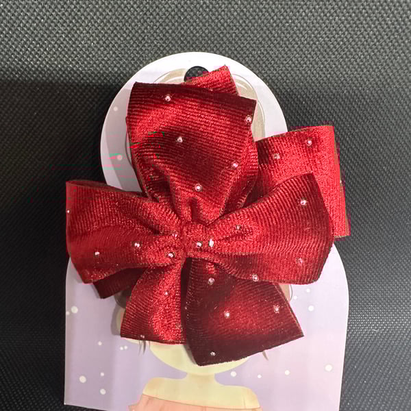 Christmas themes Hair Bows –  Alligator Clip Design