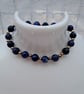 Sodalite and rose gold plated stretchy bracelet - Image 2