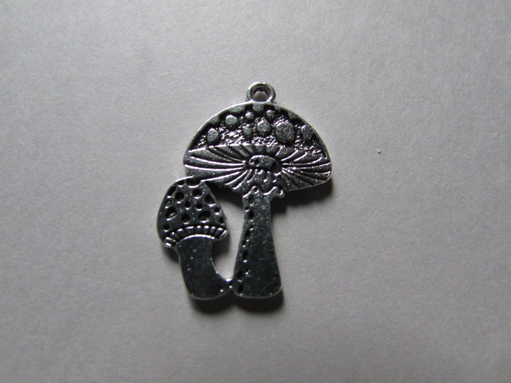 Toadstool Mushroom Fungi Tibetan silver Jewellery Charm