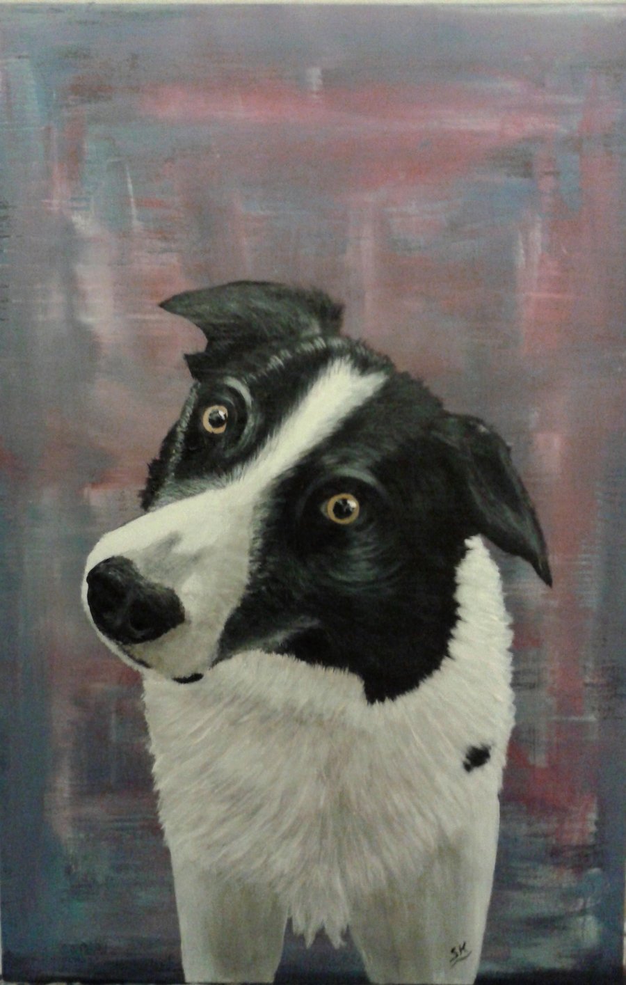 Custom Pet Portrait Painting - One Subject - Large (16" x 12" approx)