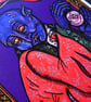 Vampire and a Sphinx Cat - A5 Art Print - Image 1