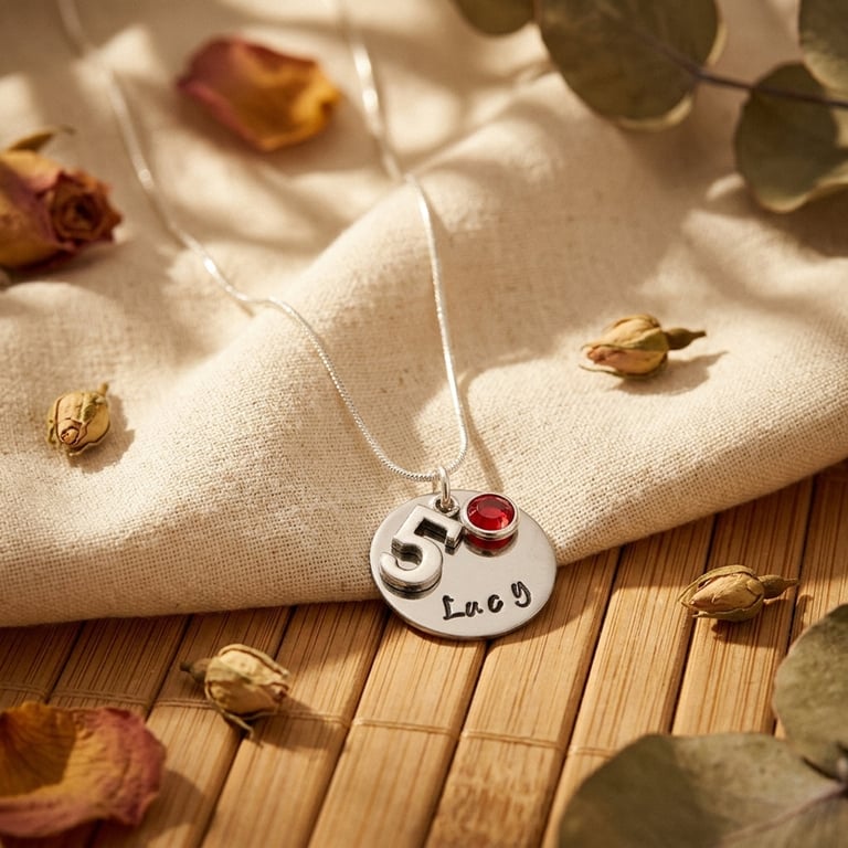5th Birthday Gift - Personalised Necklace - Daughter Sister Granddaughter Niece