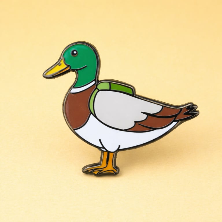 Mallard Duck Enamel Pin – British Wildlife Badge