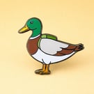 Mallard Duck Enamel Pin – British Wildlife Badge