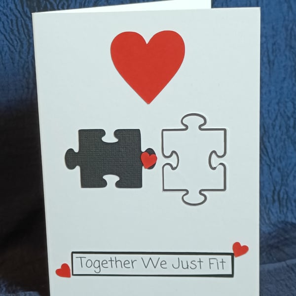 Anniversary Card - We Just Fit