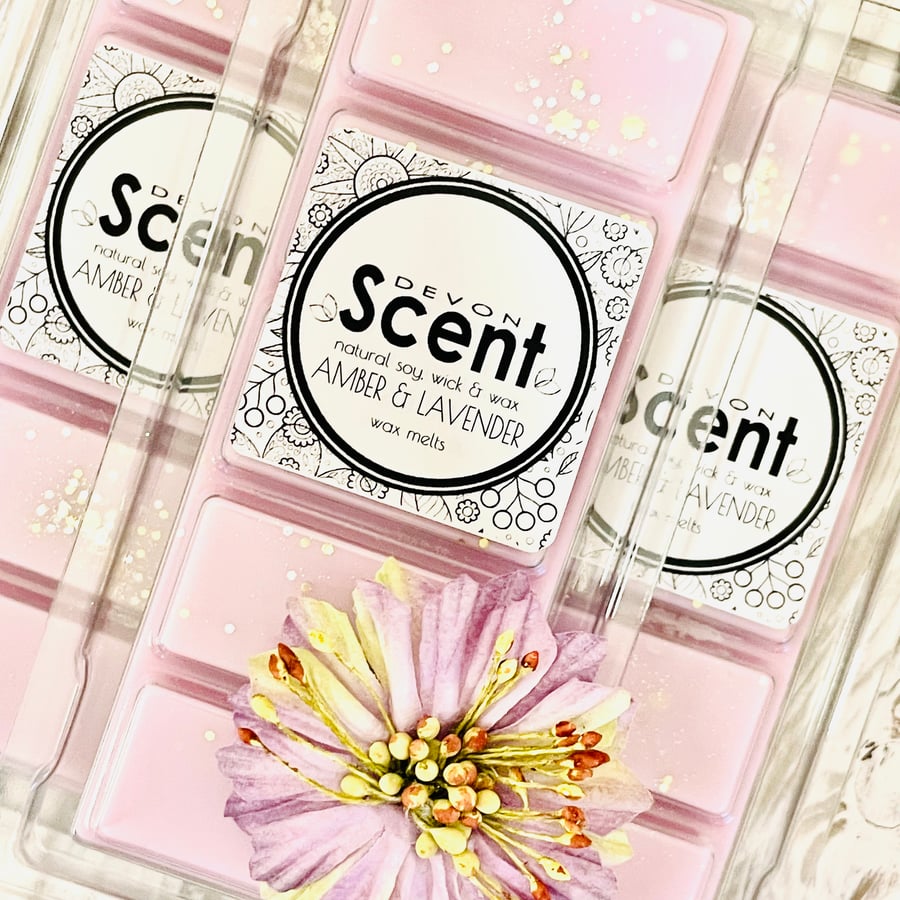 Amber & Lavender Snap Bar Wax Melts