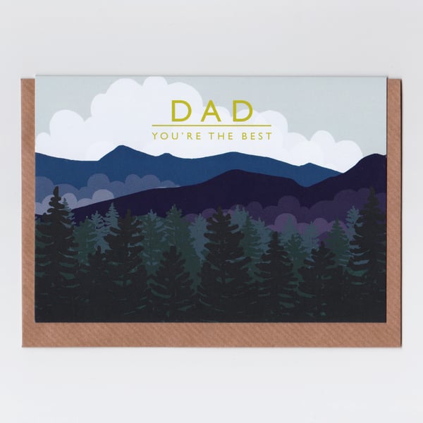 Card for Dad - Mountains