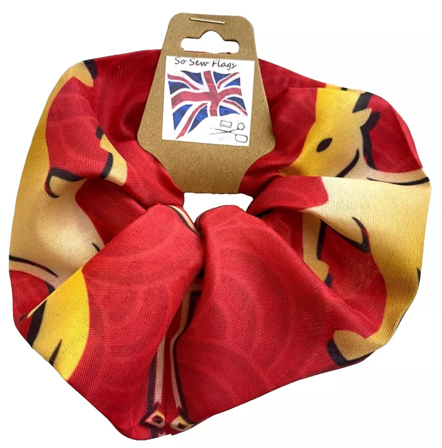 Chinese New Year Of The Ram Flag Hair Scrunchie Scrunchies Accessory Band