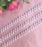 White Lace Trim in Shuttle Tatting - 1 Metre